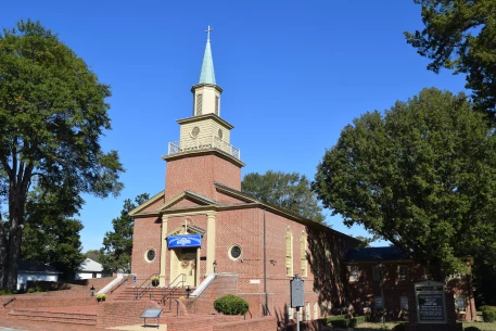 Historic church image connected to First Baptist Church of Williamsburg