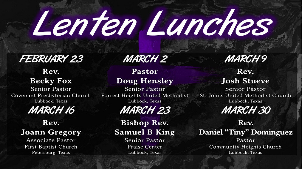 Lenten Lunch and Speaker