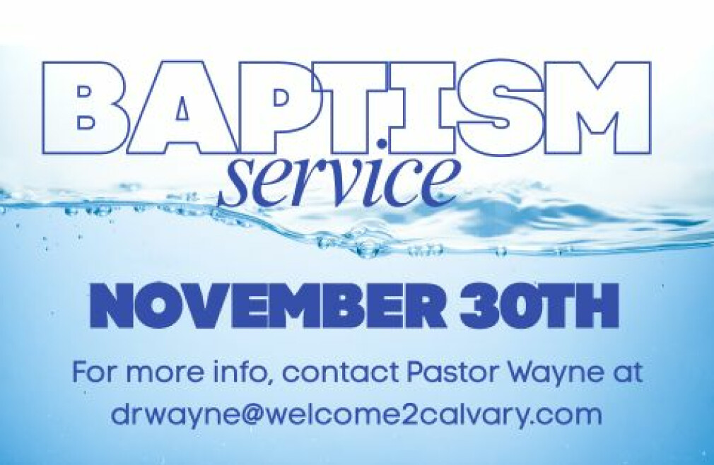 Baptism Service