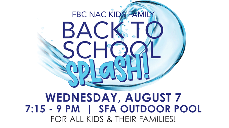 Back to School Splash