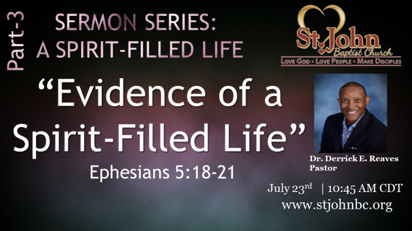 Evidence of a Spirit-Filled Life