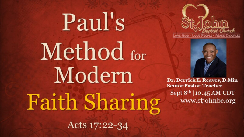 Paul's Method for Modern Faith Sharing