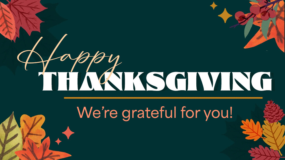 Thanksgiving Schedule