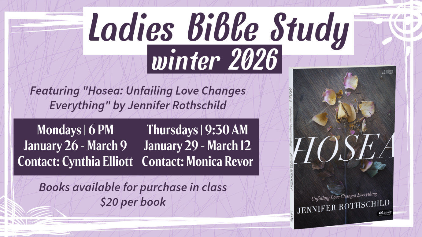 Ladies' Bible Study Winter Session - Mornings