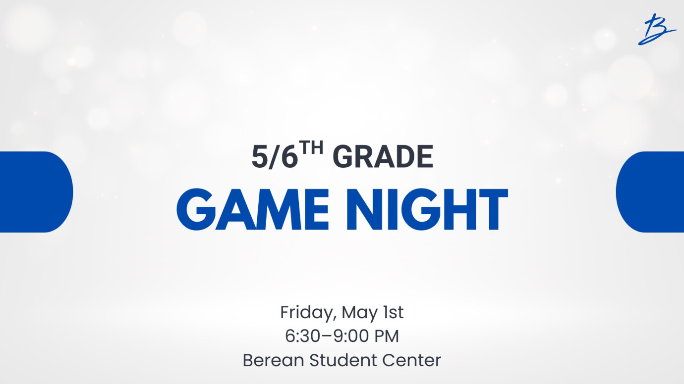 5th/6th Grade Game Night