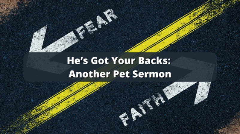 He's Got Your Backs: Another Pet Sermon