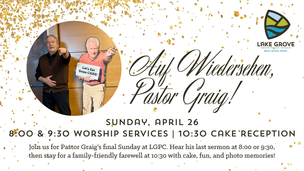 Pastor Graig's Farewell Reception