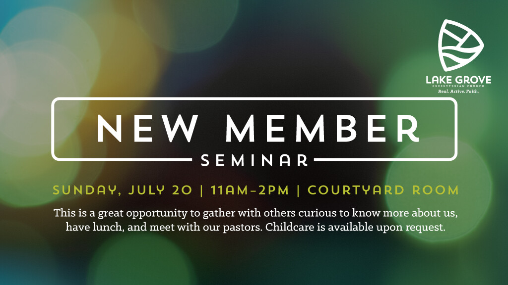 New Member Seminar