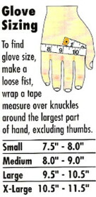 glove chart
