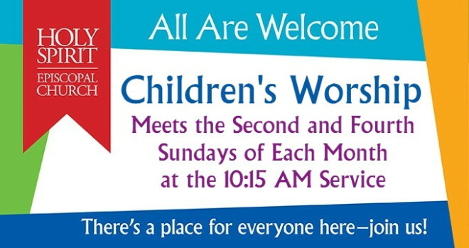 Children's Sunday Service during the 10:15 a.m. service