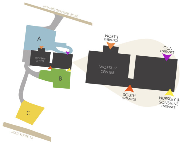 Parking and Entrance Map