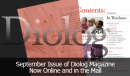 September Diolog Magazine Online and in the Mail
