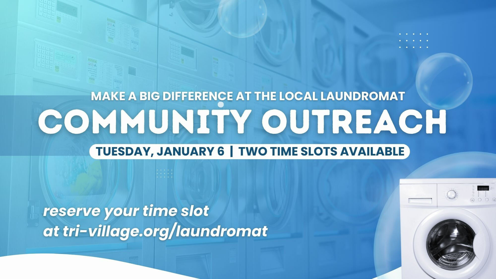 Community Outreach- Laundromat Service Opportunity
