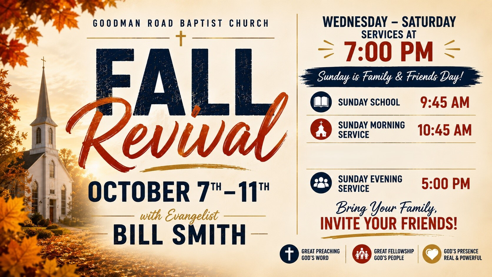 Fall Revival Flyer