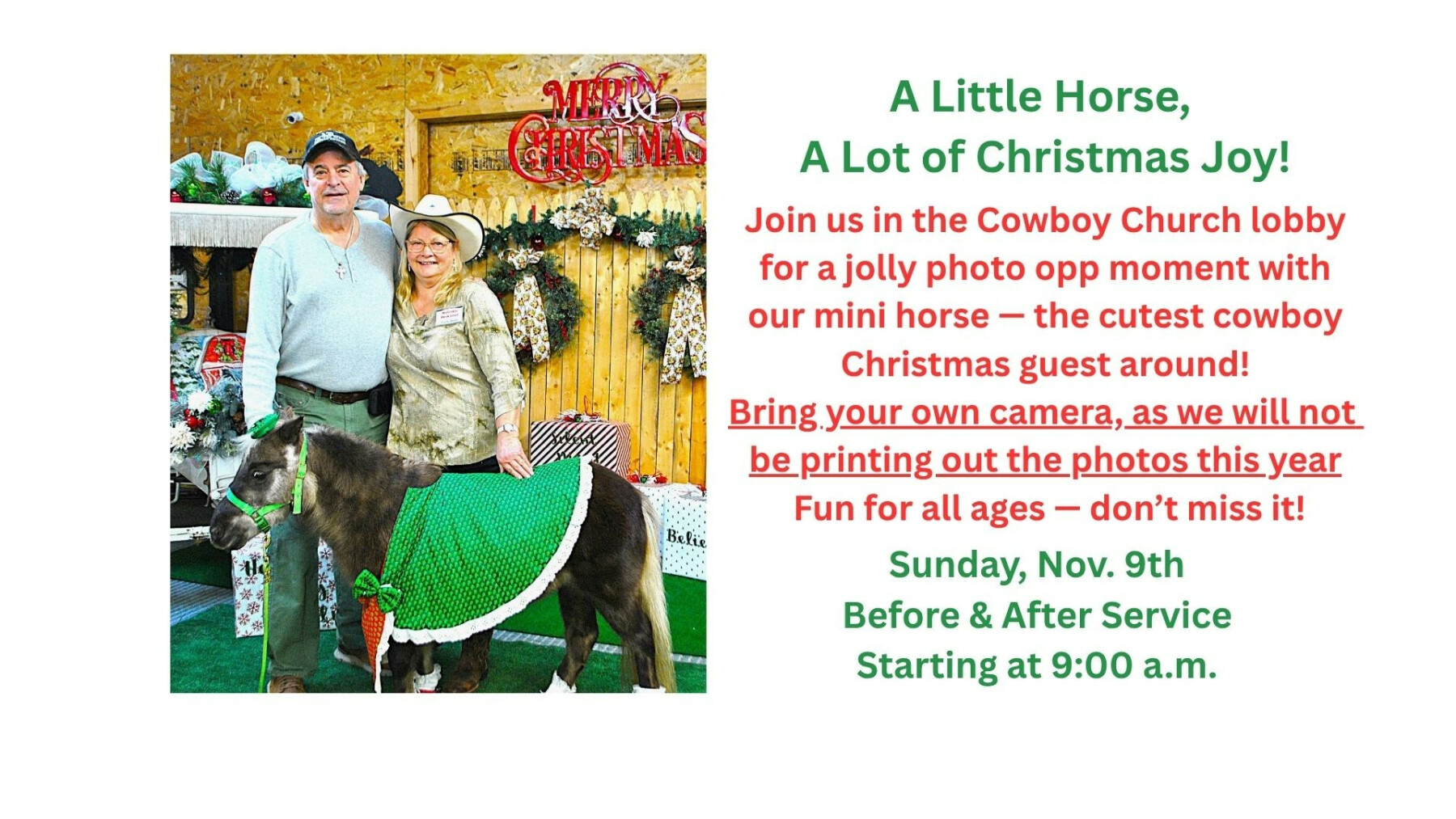 Christmas Photo on Oct. 9th