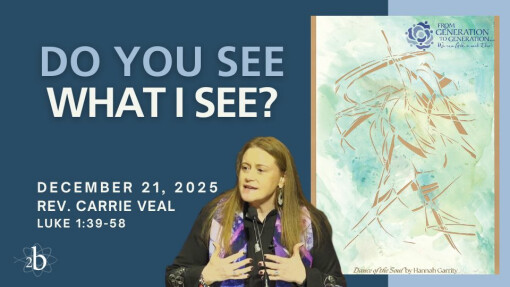 Do You See What I See? | December 21, 2025 | Rev. Carrie Veal