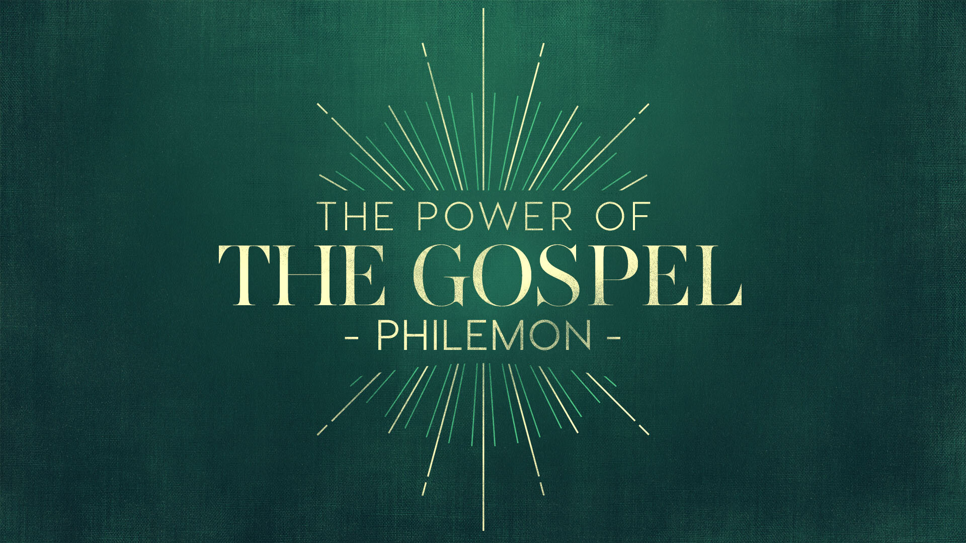 The Power of the Gospel - Philemon (Audio) episode artwork