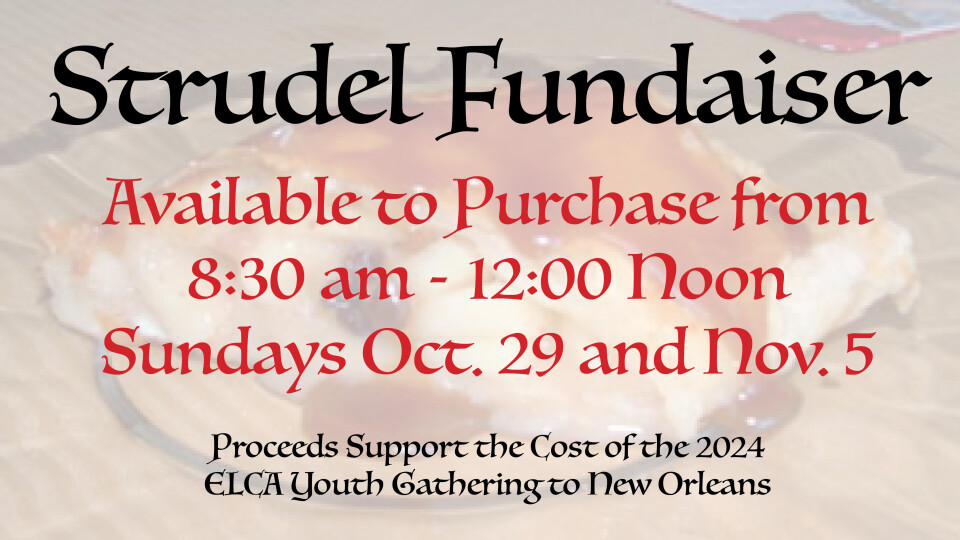 Strudel Fundraiser