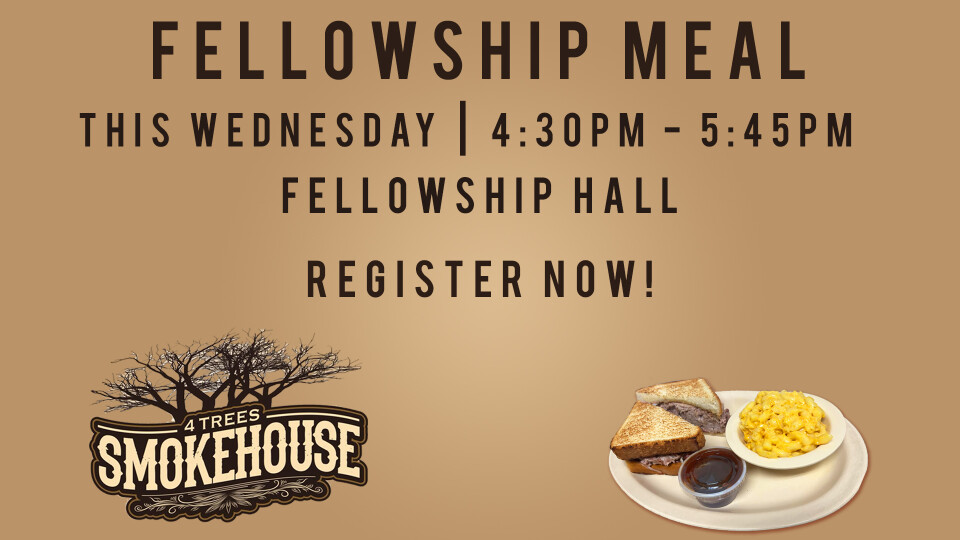 This Weeks Fellowship Meal (4 Trees BBQ)