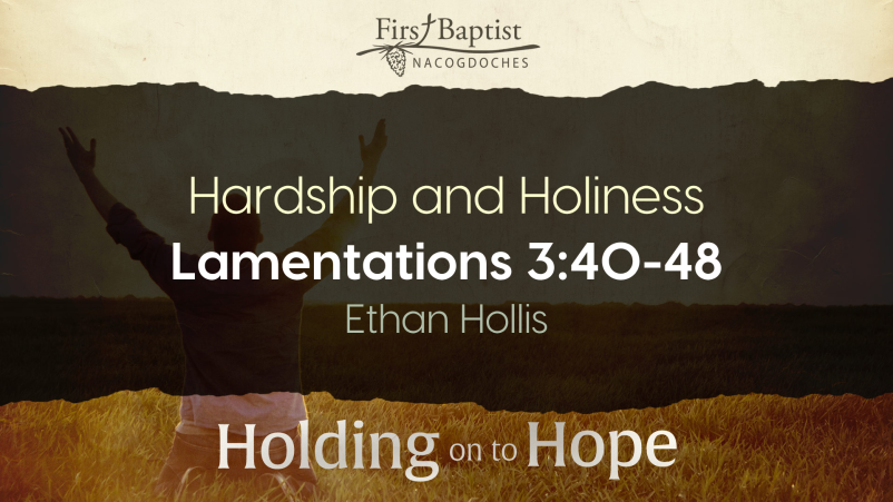 Hardship and Holiness
