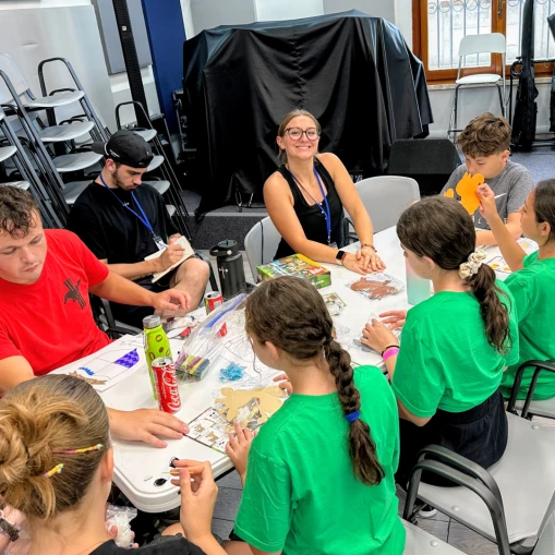 Valley mission team serving in a community