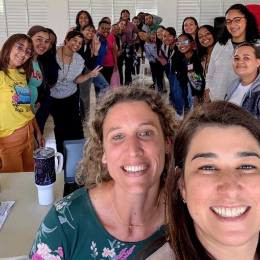 Valley short-term mission team serving together
