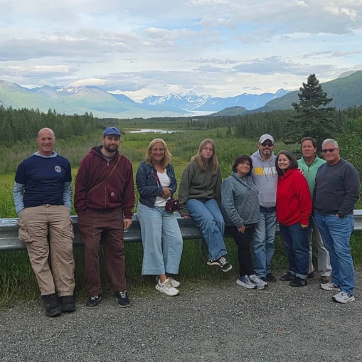 Mission team serving alongside ministry partners