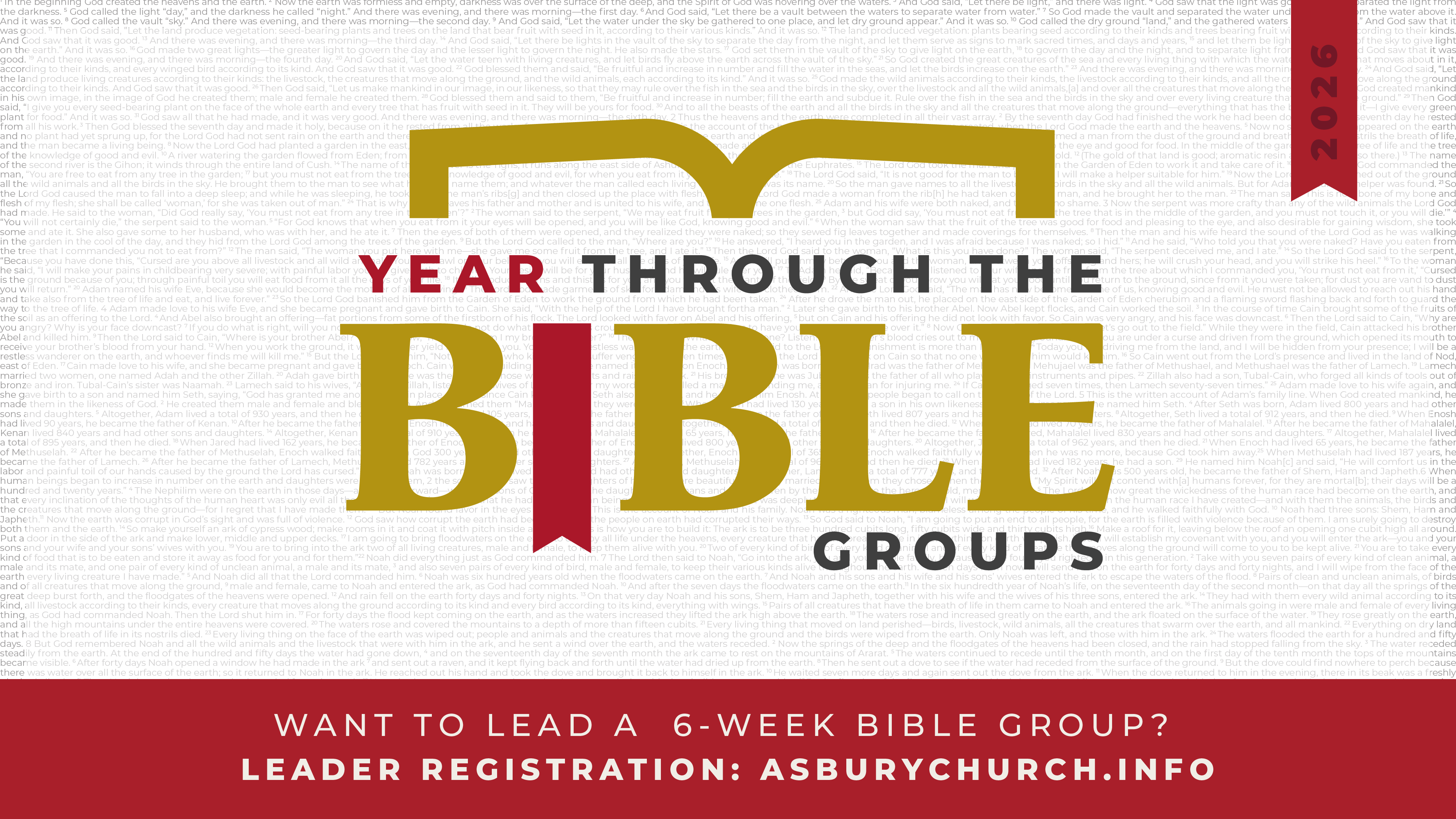 Year Through the Bible Leader Sign Ups