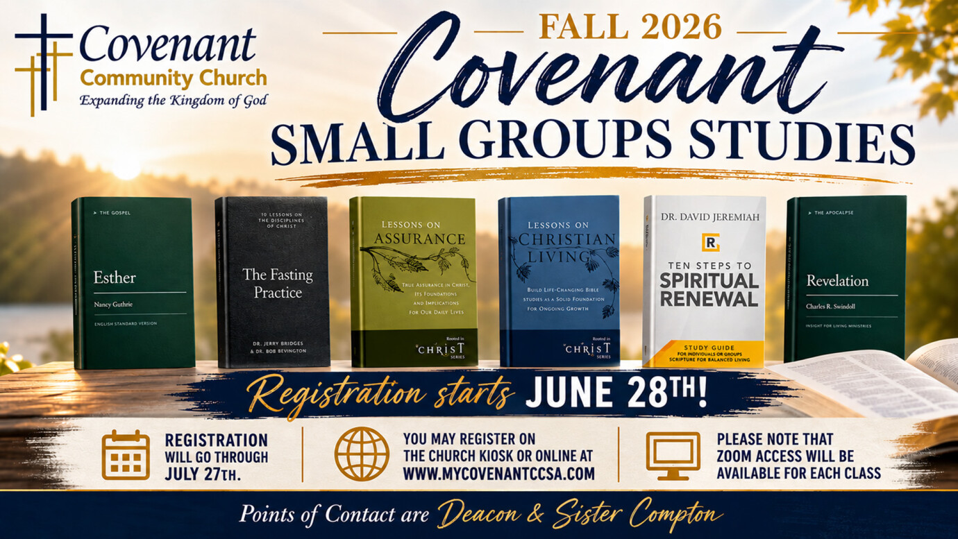 Small Groups Fall 2026 Registration
