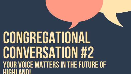 Join Us for Congregational Conversation #2