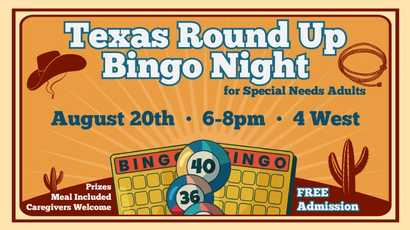 Texas Roundup Bingo Night for Special Needs Adults