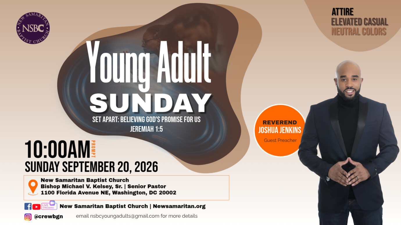 Young Adult Sunday~ “Set Apart: Believing God’s Promise for Us”