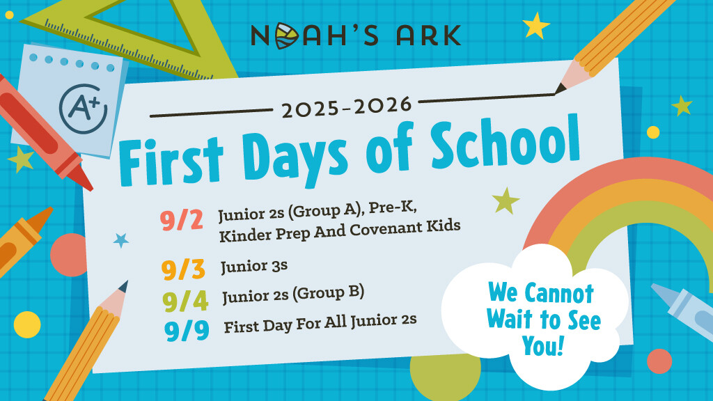 Noah's Ark First Days of School