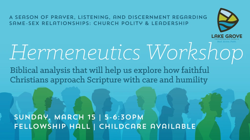 Hermeneutics Workshop (Interpretation of Scripture)