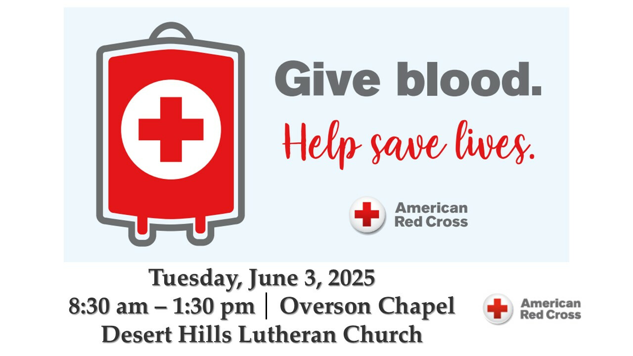 8:30 AM Red Cross Blood Drive