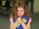 praying girl