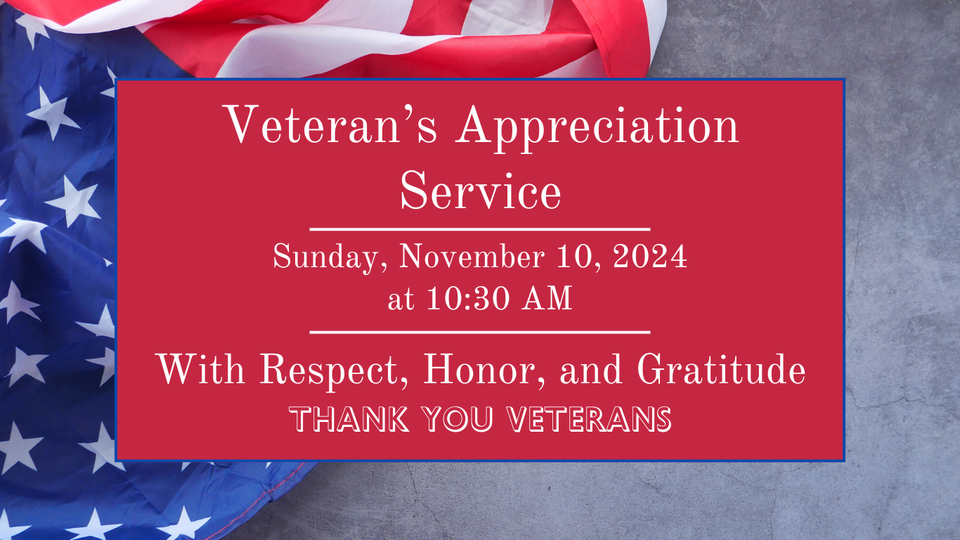 Veteran's Day Appreciation Service