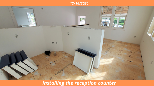 Installing the Reception Counter