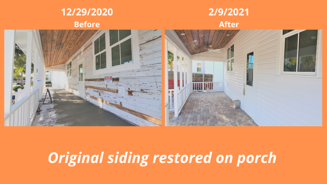 Porch Siding Restoration