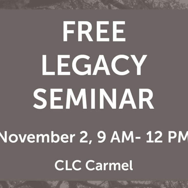 Legacy Seminar: Peace of Mind for You and Your Loved Ones