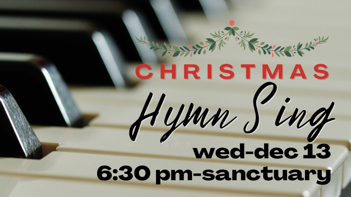 Christmas Hymn Sing-December 13