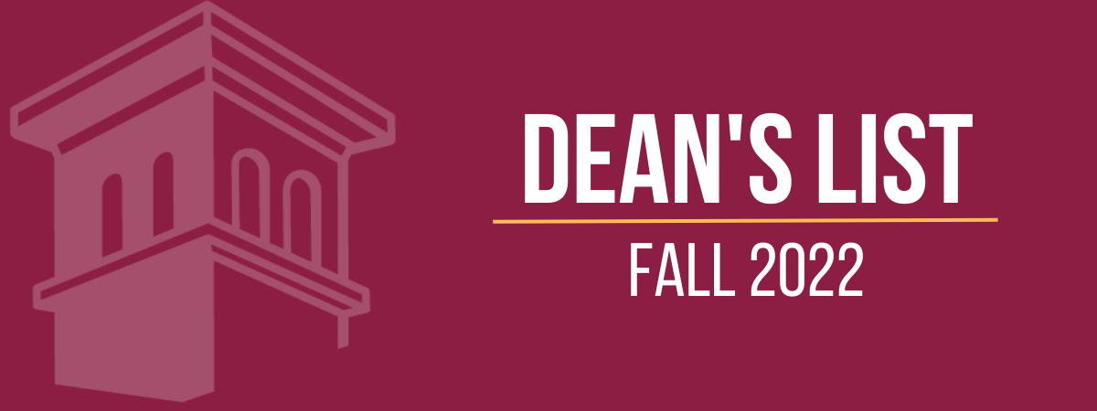 Fall of 2022 Dean's List