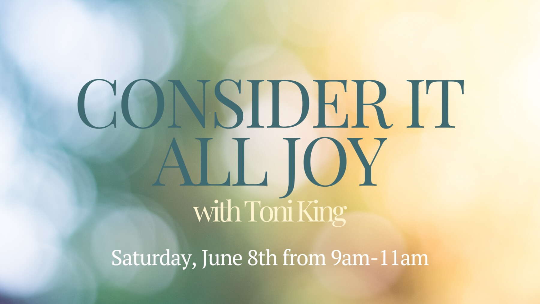 Consider it All Joy: Finding Hope & Direction after Heartbreak