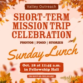 Short-Term Mission Trip Celebration