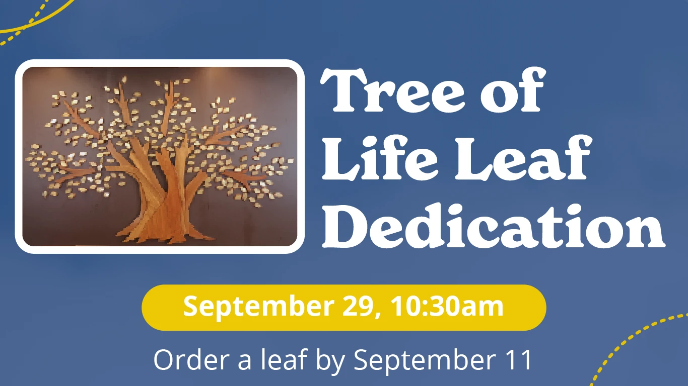 Tree of Life Leaf Dedication Reception