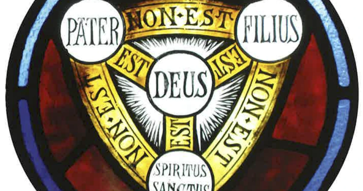 Golden Holy Trinity Window #8 - Holy Trinity Roundel | The Golden Cockerel | St. Paul's ...