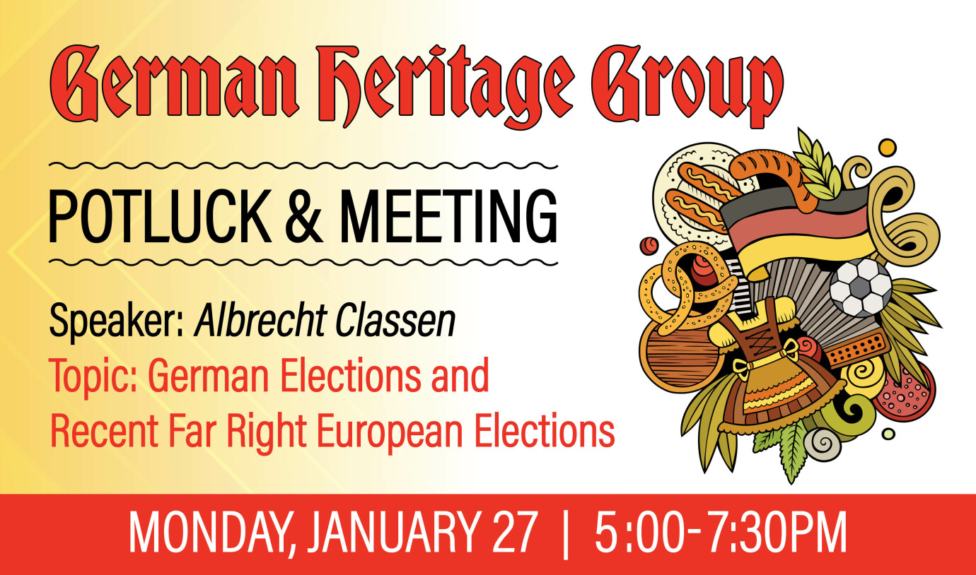 5 PM German Heritage Potluck