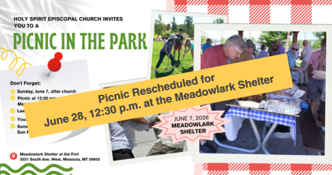 Picnic in the Park - Rescheduled for Sunday, June 28!