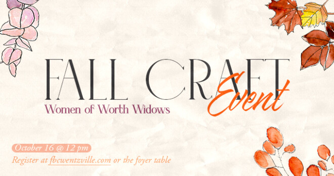 W.o.W.W. Fall Craft Event