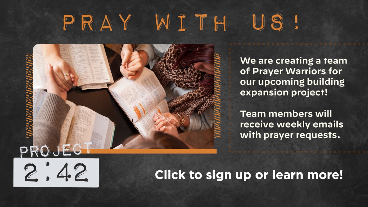 Project 2:42 Prayer Team Sign Up